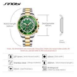 SINOBI - sport Quartz watch - waterproof - stainless steelWatches