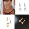 Belly button ring - piercing - crystal butterfly / heart - surgical steel - 6 piecesPiercings
