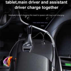 Universal car charger - dual USB - fast charging - aluminum - 4.8A - 5VInterior accessories