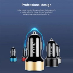 Universal car charger - dual USB - fast charging - aluminum - 4.8A - 5VInterior accessories