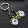Yellow bicycle - metal keychainKeyrings