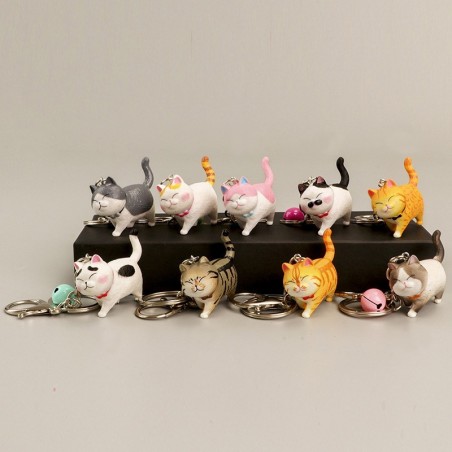 Resin cat - keychainKeyrings