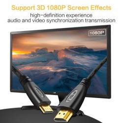 Mini HDMI to HDMI cable - 1080P - high speed - gold plated connectorCables
