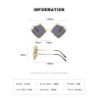 Geometric sunglasses - steampunk style - metal hollow-out frame - UV400 - unisexSunglasses