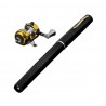 Mini telescopic fishing rod - with a golden fishing reel - foldableFishing rods