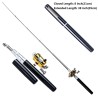 Mini telescopic fishing rod - with a golden fishing reel - foldableFishing rods