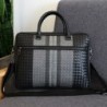 Elegant shoulder bag - business briefcase - genuine woven leather - large capacityBags