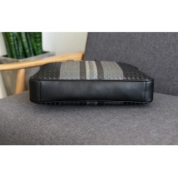 Elegant shoulder bag - business briefcase - genuine woven leather - large capacityBags