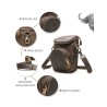 Multifunctional leather bag - shoulder strap - waist buckleBags