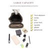 Multifunctional leather bag - shoulder strap - waist buckleBags
