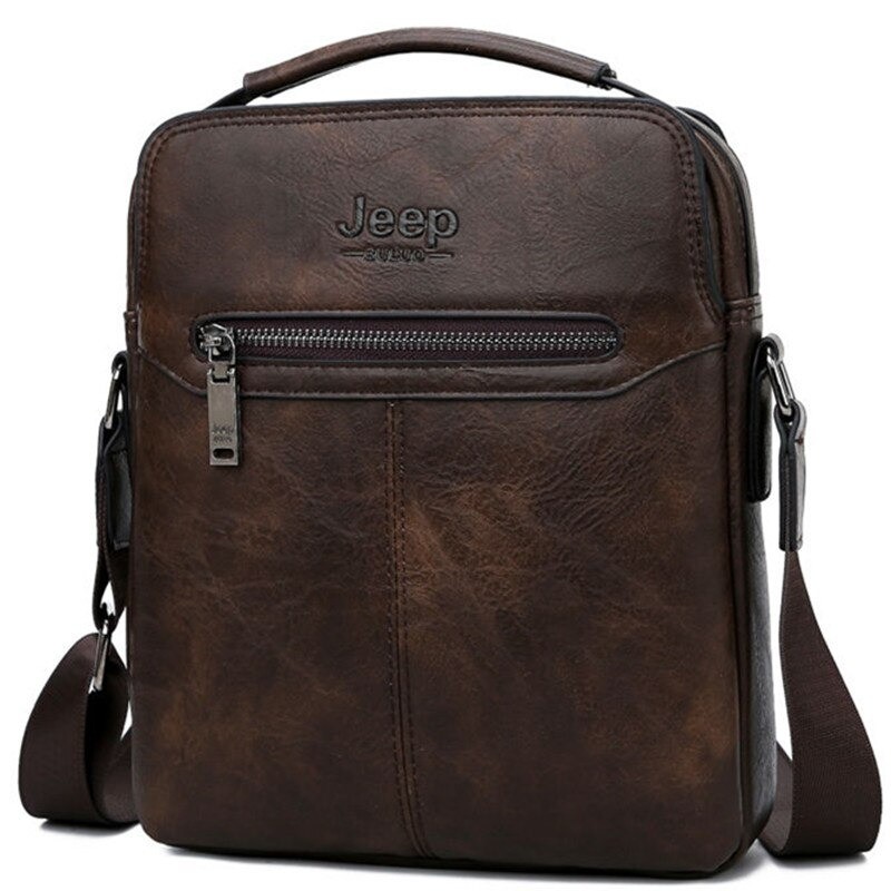 JEEP BULUO - men's leather shoulder bag - with a walletBags