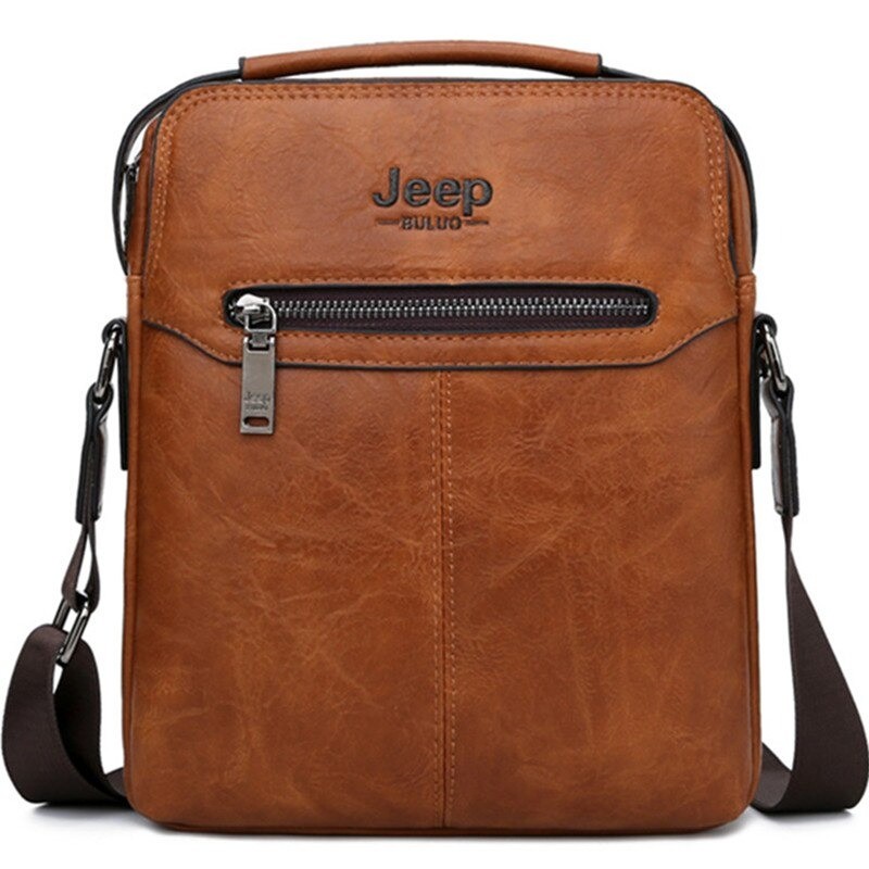 JEEP BULUO - men's leather shoulder bag - with a walletBags
