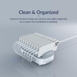 ORICO - 10 ports USB charger - docking station - with holder - 120W 5V2.4A*10Holders