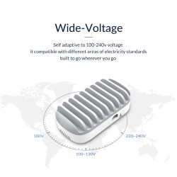 ORICO - 10 ports USB charger - docking station - with holder - 120W 5V2.4A*10Holders