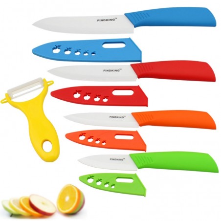 Ceramic knife set - 3" 4" 5" 6" inch with peeler / coversCeramic