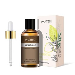 Pure natural essential oil - aroma oil - sandalwood - frankincense - clary sage - lavender - eucalyptus - jasmine - 10ml - 10...