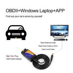 OBDII OBD2 auto code reading via USB - read error message - diagnosis - ELM327 ELM 327Diagnosis