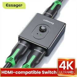 Essager - HDMI splitter - switch - 4K 2.0 - adapter - converter - for PS4 HD TV BOXHDMI switchers