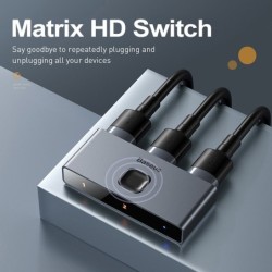 Baseus - 4K HD switch - HDMI-compatible adapterHDMI switchers