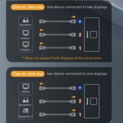 Baseus - 4K HD switch - HDMI-compatible adapterHDMI switchers