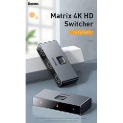 Baseus - 4K HD switch - HDMI-compatible adapterHDMI switchers