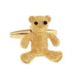 Fashionable cufflinks - golden bearCufflinks