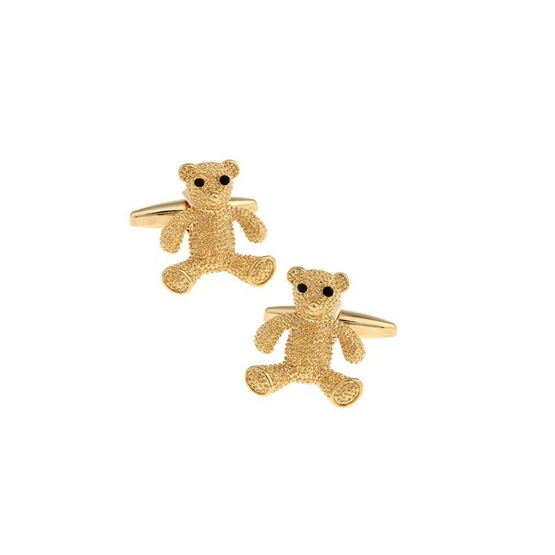 Fashionable cufflinks - golden bearCufflinks