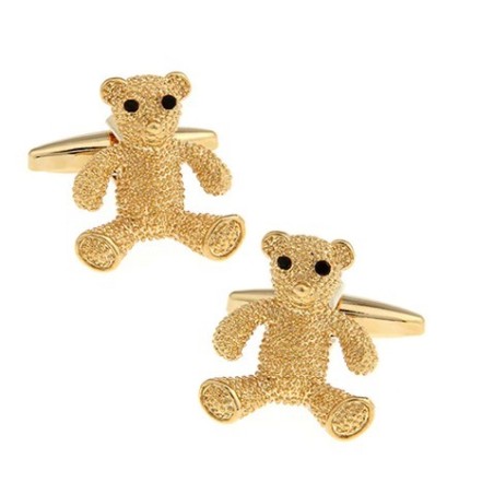 Fashionable cufflinks - golden bearCufflinks
