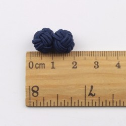 Colorful braided round knots - cufflinksCufflinks