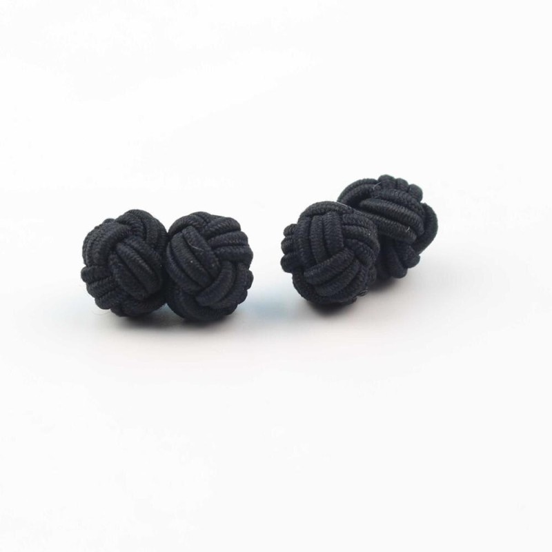 Colorful braided round knots - cufflinksCufflinks