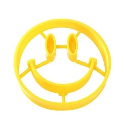 Silicone egg shaper - pancake - smiley faceEgg shapers