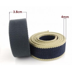 Metal buckle with star - military canvas strap - unisexBelts
