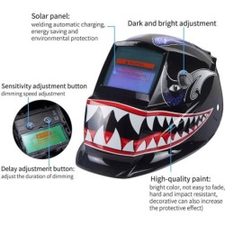 Auto darkening welding helmet - solar - MIG - TIGHelmets