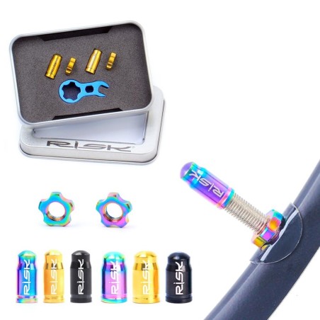 Bicycle tire repair - dust cover - Presta - Schrader - valve cap - wrenchRepair