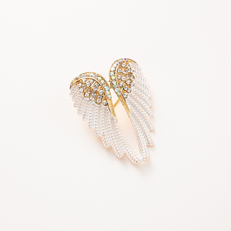 Crystal angel wings broochBrooches