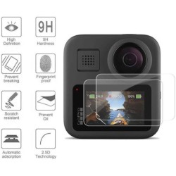 Silicone lens cover - tempered glass screen protector - for GoPro MaxProtection