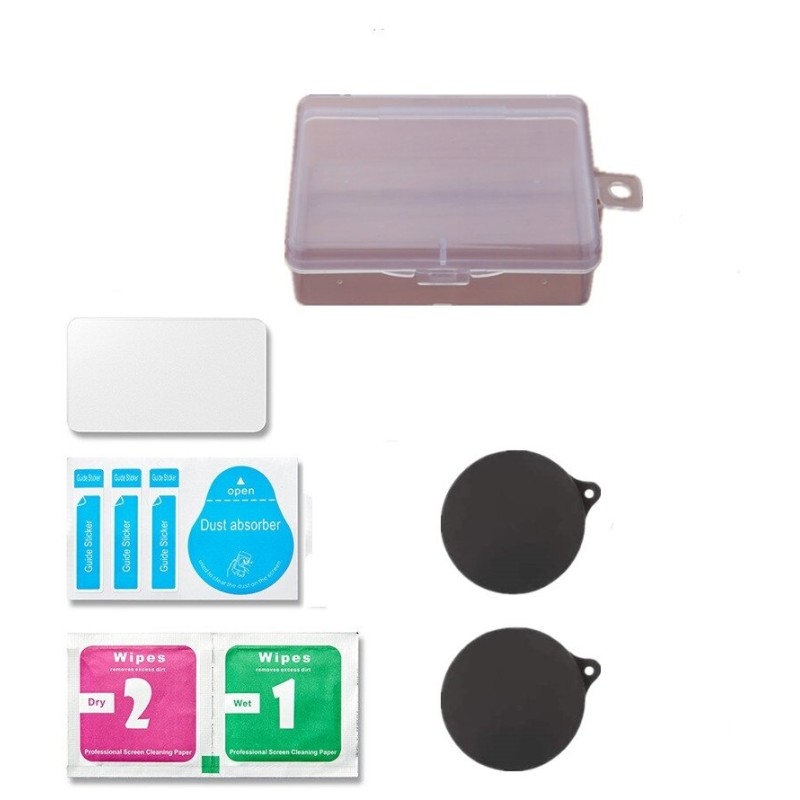 Silicone lens cover - tempered glass screen protector - for GoPro MaxProtection