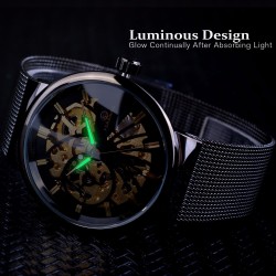 FORSING - luxury mechanical watch - waterproof - skeleton designWatches