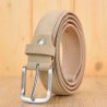 Suede leather belt - with a metal buckleBelts