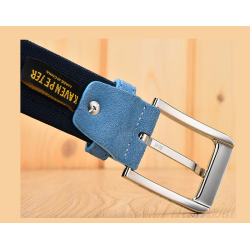 Suede leather belt - with a metal buckleBelts
