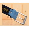 Suede leather belt - with a metal buckleBelts