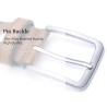 Classic leather belt - with a metal buckle - patchwork designBelts