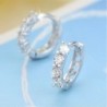 Round crystal earrings - 925 sterling silverEarrings