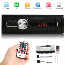 Bluetooth car radio - 1 DIN - USB - RCA - FM - MP3 - AUX - with remote controlDin 1