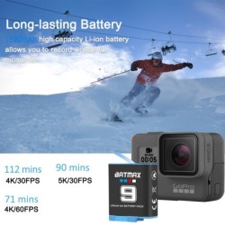 BATMAX - 1780mAh li-ion battery - with charger - for GoPro Hero 9 / 10Battery & Chargers