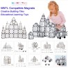 Magnetic blocks - crystal transparent tiles - toy - 108 piecesConstruction