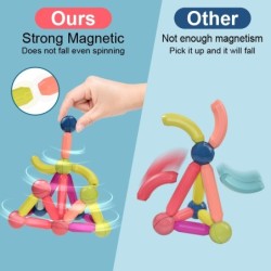 Magnetic building blocks - sticks - balls - big size - educational toyConstruction