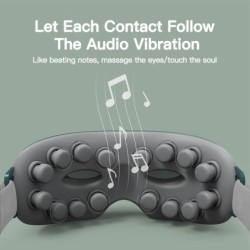 4D smart eye massager - music - rhythm - vibration - relax - acupressure - relieve fatigue / dark eye circlesMassage