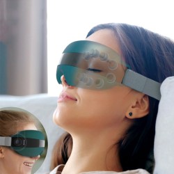 4D smart eye massager - music - rhythm - vibration - relax - acupressure - relieve fatigue / dark eye circlesMassage