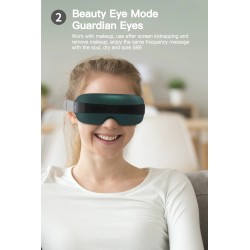 4D smart eye massager - music - rhythm - vibration - relax - acupressure - relieve fatigue / dark eye circlesMassage
